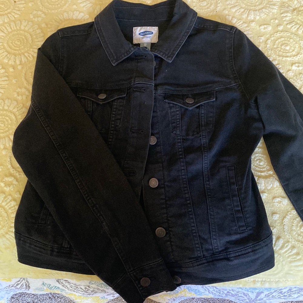 Old Navy Black Jean-like Jacket.